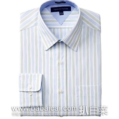 Tommy Hilfiger 男士纯棉通勤衬衫 原价$69.5，现$20.79，直邮无税，运费$3.98