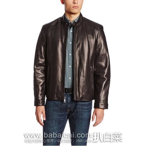 Marc New York by Andrew Marc 安德鲁马克男款羊羔皮真皮夹克 原价$595，现金盒特价$174.99，到手约仅￥1240