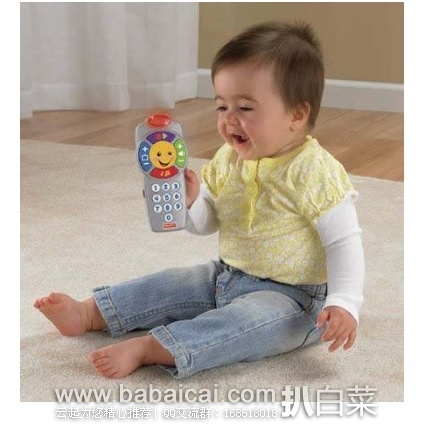 Fisher-Price 费雪 Laugh & Learn Clickn 声光遥控器 原价$12,现仅$6.84,可凑单直邮