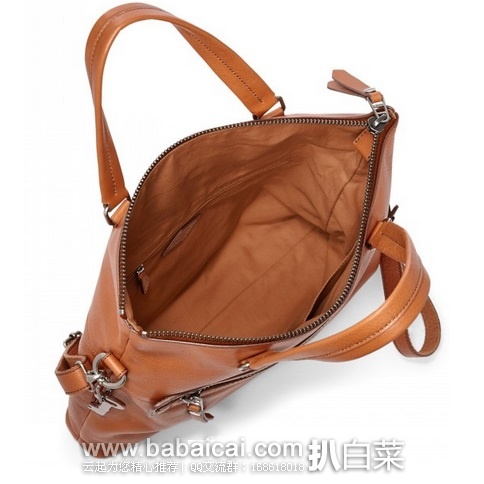 2015年新品,Fossil 化石 女士 100%牛皮 真皮可折叠手提包斜挎包 原价8,现7.2,到手¥808