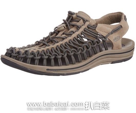 Keen Uneek 男士编织户外凉鞋 原价0,现.83,公码75折.12,直邮无税,到手¥393