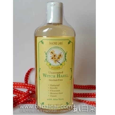 iHerb：Madre Labs 金缕梅爽肤水355ml 原价$8.34，现限时特价$1，凑单95折和直邮免运费，到手￥6