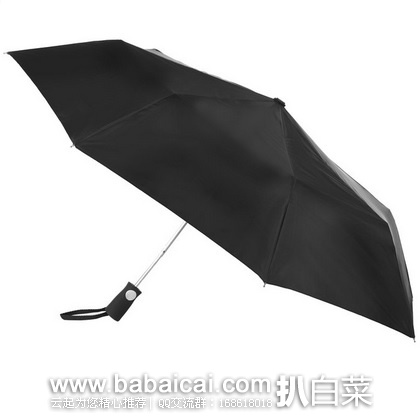 Totes 经典自动折叠雨伞 特价$10.75，公码8折新低$8.6，直邮无税，到手￥80