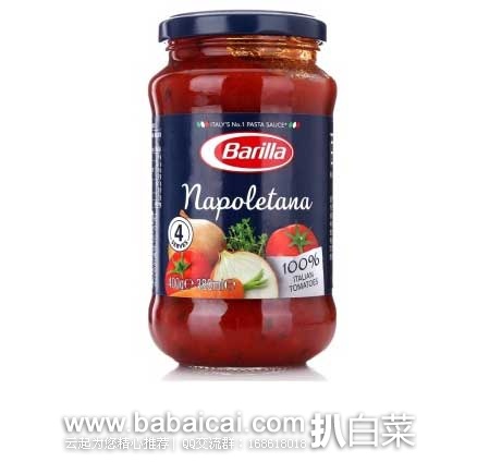 京东商城：意大利 百味来 Barilla 意面调味酱 400g*6瓶（三种口味）+紫菜 30g*2包
