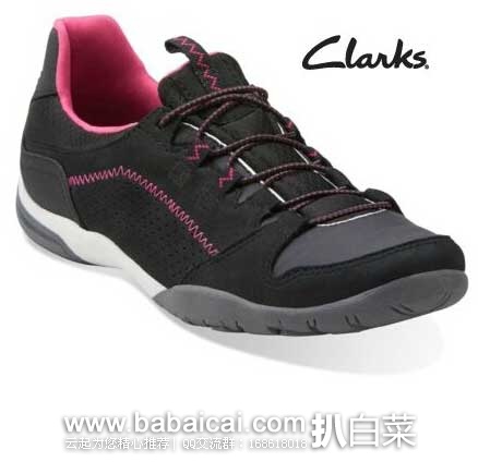 Clarks 其乐 女士 Vailee Marble Flat运动休闲鞋 (原价,现5.8折售价.99) ,公码8折后实付.99
