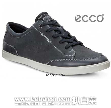 ECCO 爱步 Collin系列 男士 Tie Fashion Sneaker 真皮休闲鞋 （原价$139.95，现6.7折售价$93.99）， 公码8折后实付$75.19