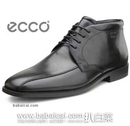 ECCO 爱步 爱丁堡系列  男士 真皮系带防水正装靴 （原价$179.95，现售价$126）公码8折后实付$100.8