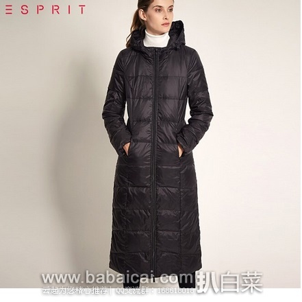 天猫商城:双11特价,ESPRIT 女款长款羽绒服 原价¥1399,现419-50=¥369包邮
