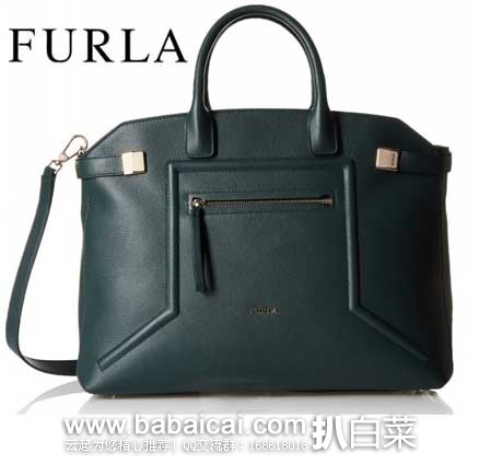 Furla 芙拉  女士  Alice Large Top-Handle Bag 大号 真皮单肩手提包  （原价高达$798，现售价$439.95），公码8折后实付$351.96