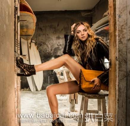 FRYE 弗莱 Hillary Envelope Clutch 女士 复古做旧风格真皮斜挎包 (原价8,现售价5.6),公码7折后实付6.92,新低