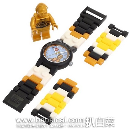 Amazon：三款 LEGO 乐高 星战系列 儿童手表 历史新低$14.99，直邮无税，到手￥110
