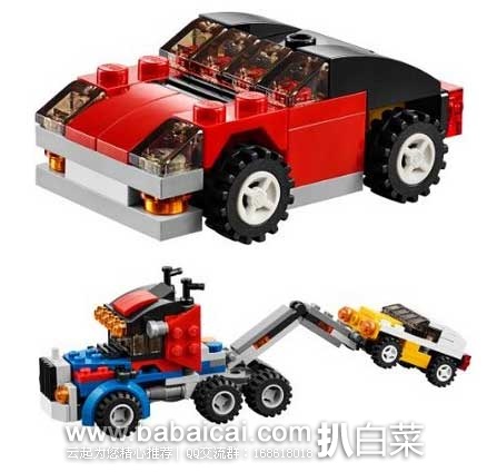 日本亚马逊：LEGO 乐高 车辆运输车玩具积木31033（共含264颗粒） 现售价1800日元（约￥93）