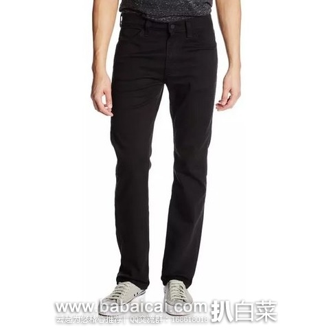 Levi’s 李维斯 513系列 Slim Straight 男士 修身直筒斜纹布休闲裤 原价$68,现$23.19