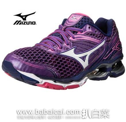 6PM：Mizuno 美津浓 Wave Creation 17 女款 顶级缓震跑鞋 （原价$159.99，现降至$54.99），公码9折后新低$49.49