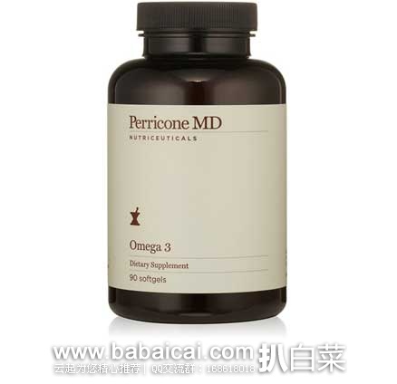 Perricone MD Omega 3 裴礼康 阿拉斯加三文鱼油 90粒 原价$42，现7.3折售价$30.97