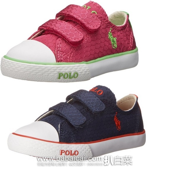 Polo ralph lauren 拉夫劳伦 Carson II EZ 男女童帆布版鞋 原价$50，现基本都在$12.8-$20，还可叠加8折码，直邮无税，运费约$5