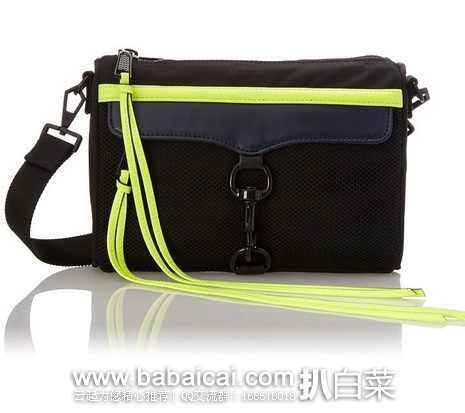 黑五大白菜!Rebecca Minkoff 瑞贝卡明可弗 经典MINI MAC 女士尼龙斜挎包 原价5,现.5,公码8折历史新低.6,直邮无税,到手仅¥283,两色可选