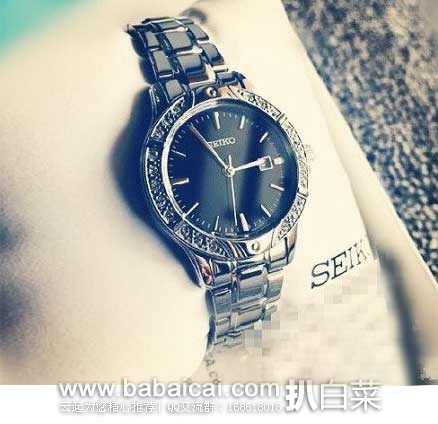 Ashford：SEIKO 精工 Bracelet 系列 女士时装腕表 SUR877 原价$200，现2.9折售价$58