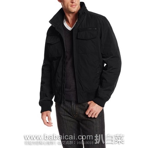 Tommy Hilfiger汤米希尔费格 Poly-Twill 男士休闲夹克 原价0,现,公码8折.2