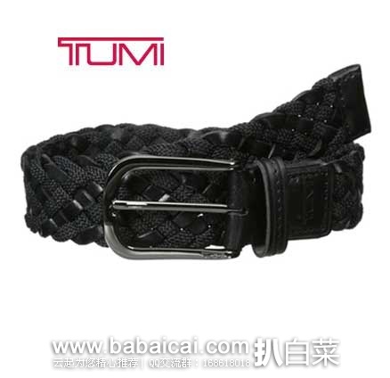 TUMI 途米  Ballistic弹导尼龙编织男士腰带 原价$95，现4.3折售价$41.25，新低