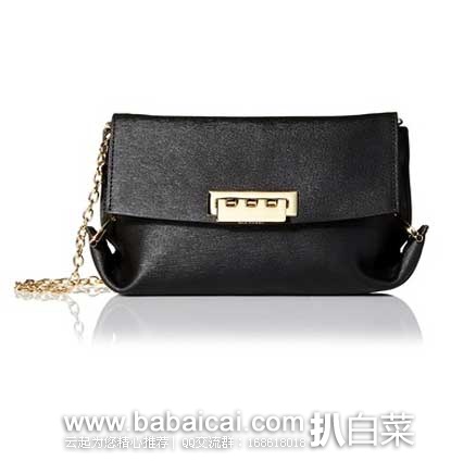 MyHabit:ZAC Zac 扎克·珀森 Posen Eartha Folded Gusset Crossbody女士真皮斜挎包 黑色款 码后价1.20