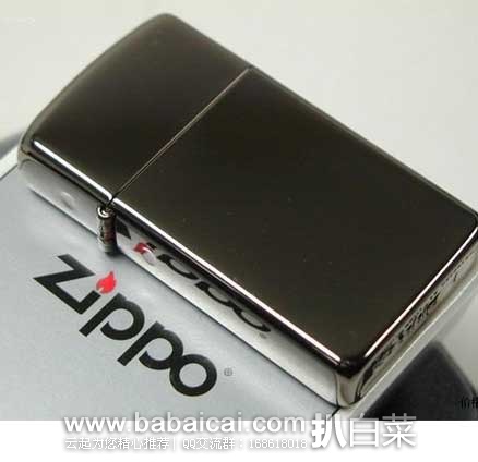 ZIPPO 芝宝  Black Ice Lighters 黑冰 防风打火机   原价$24.95，现5.8折售价$14.59