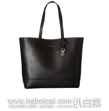 6pm：Cole Haan 可汗女士真皮Tote包 原价$248，现99.99，公码9折89.99，到手￥660