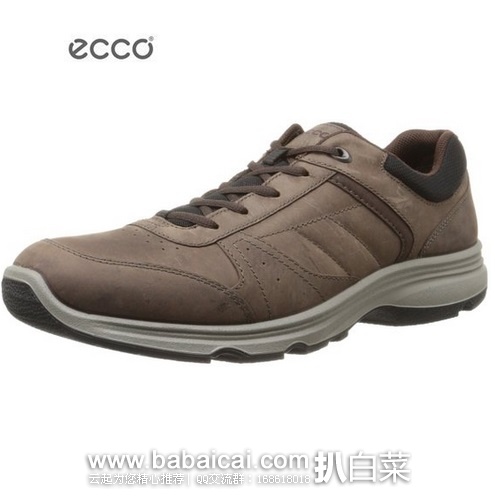 英国亚马逊：ECCO 爱步 Light IV 真皮户外鞋，原价£95，现£42.75，直邮退税实付£35.63，到手￥475，国内￥1999+