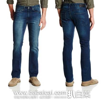 Calvin Klein Jeans Modern Bootcut Jean In Nova男士 纯棉微喇牛仔裤 原价$69.5，现3.6折售价$25.36