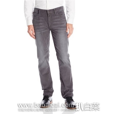 Calvin Klein Jeans 直筒水洗条绒牛仔裤 原价$70,现$37.39,公码75折¥28.04,直邮无税,到手¥213