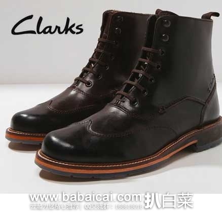 英国亚马逊：Clarks 其乐 男士系带牛津短靴 （原价£108.88，现4.4折售价£48.37），直邮退税后实付£40.31