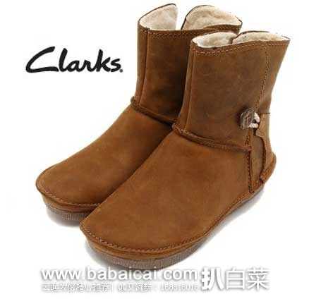 英国亚马逊:Clarks 其乐 Lima Caprice 女士真皮雪地靴 (原价£87.11,现售价£49.76),直邮退税后实付€41.47