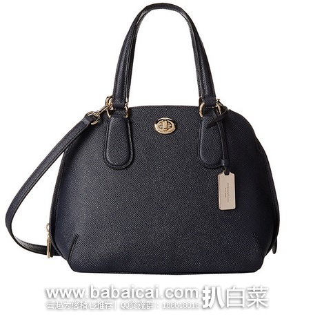6pm：COACH 寇驰 Crossgrain 真皮迷你手提斜跨包 原价4295，现$159.99，公码85折$135.99