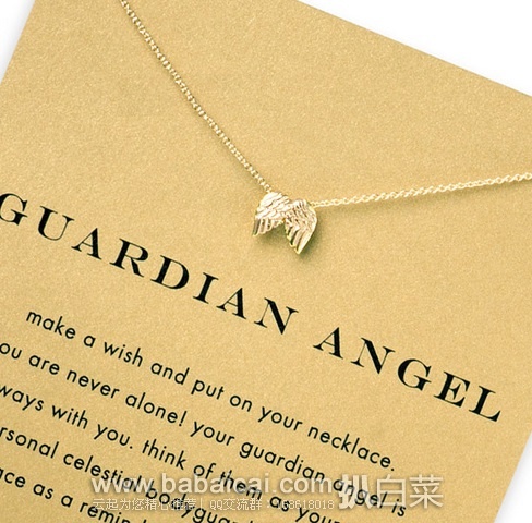 Dogeared Reminders 天使之翼许愿项链 原价,现历史新低,直邮无税,到手¥217