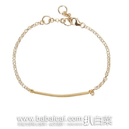 6pm：Dogeared 平衡骨手链 原价$78，现特价$39.99，公码85折新低$33.99，到手￥220