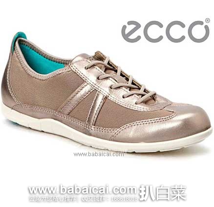 英国亚马逊：ECCO 爱步 Bluma布鲁玛 女款 系带运动休闲鞋（原价£80，现售价£46.99），直邮退税后实付£39.16