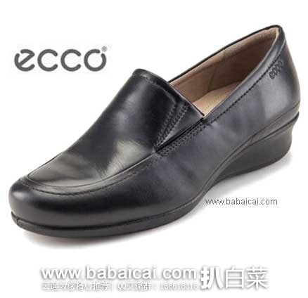 英国亚马逊：ECCO 爱步 Abelone Slip On 休闲低跟女鞋 （原价£95，现售价£36.45），直邮自动退税实付£30.38