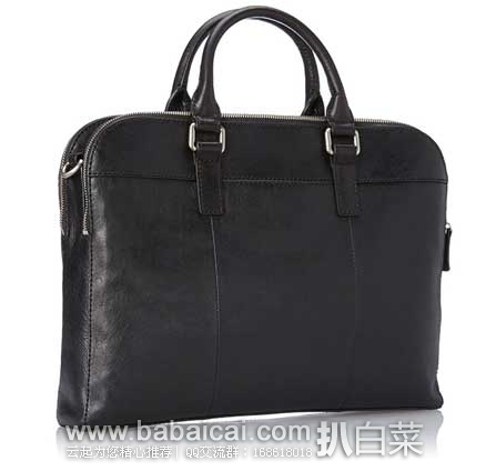Fossil 化石 Mercer Top Zip 男士 真皮公文包 （原价8，现售价1），公码8折后实付0