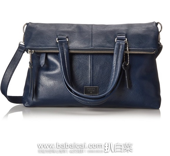 Fossil 化石 2015年新品 女士柔软真皮折叠手提包 原价8,现3.68,公码7折0.58,,到手¥750