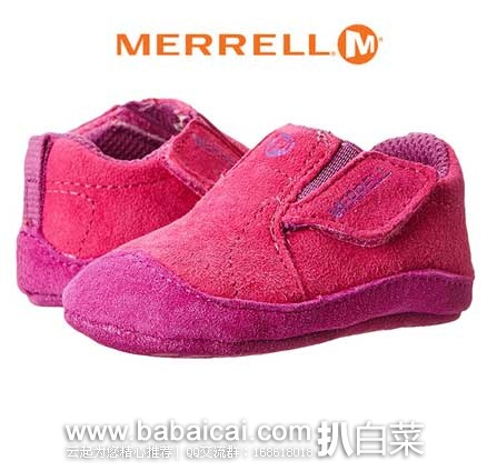 6PM：Merrell 迈乐 Kids Jungle Moc Baby (Infant/Toddler) 儿童学步鞋 原价$40，现4折售价$16