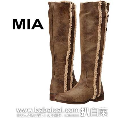 6PM：MIA Frances 瑞典米娅 女款 法式骑士长靴 原价$69，现2.9折特价$19.99