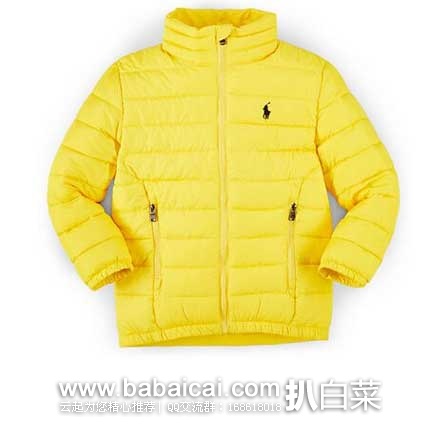 Ralph Lauren拉夫劳伦官网:Lightweight Puffer Jacket 男大童款 超轻棉服夹克 原价5,现特价.99
