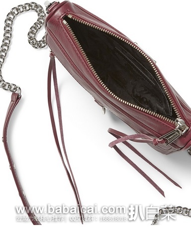 Rebecca Minkoff官网: 瑞贝卡明可弗经典名款mini mac真皮单肩包原价5,现0,公码6折新低,凑单直邮免运费,到手¥503!