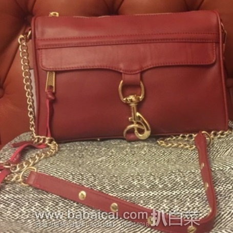 Rebecca Minkoff官网: 瑞贝卡明可弗经典名款mini mac真皮单肩包原价5,现0,公码6折新低,凑单直邮免运费,到手¥503!
