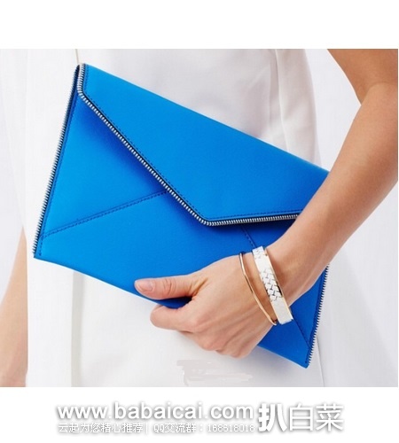 Rebecca Minkoff 瑞贝卡·明可弗 Leo 信封款牛皮手包 原价,现历史新低.31,直邮含税到手仅¥305