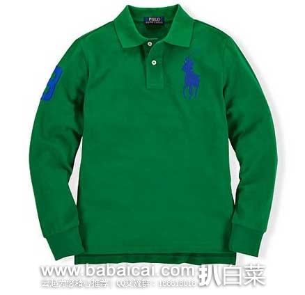 Ralph Lauren拉夫劳伦官网:8-20岁 男童 长袖 纯棉套头衫 原价.5,现特价.99