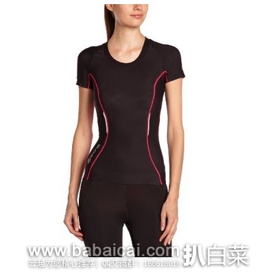 英国亚马逊:Skins 思金斯 A200系列 女式短袖梯度压缩衣特价£26.13,直邮退税实付£21.78