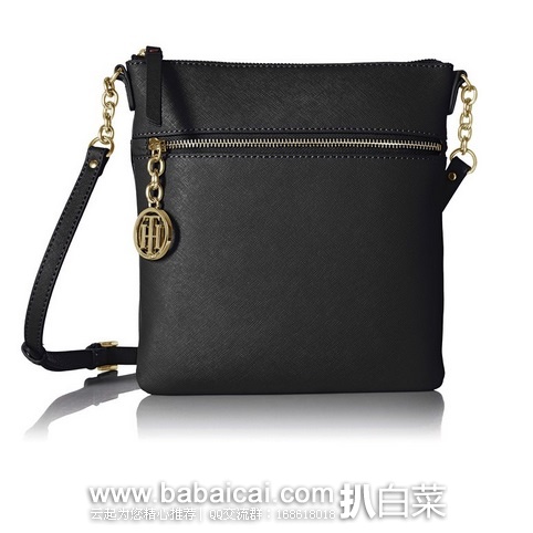 Tommy Hilfiger 汤米希尔费格 Sharon 女士十字纹斜挎包手提包现$98,公码7折$68.6,直邮含税到手约¥533