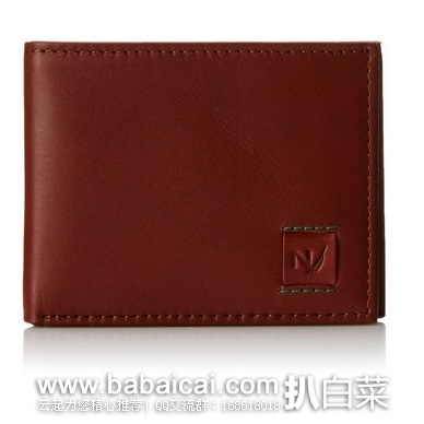 Nautica 诺帝卡 男士两折真皮钱包 原价$40,现$15.29,直邮无税