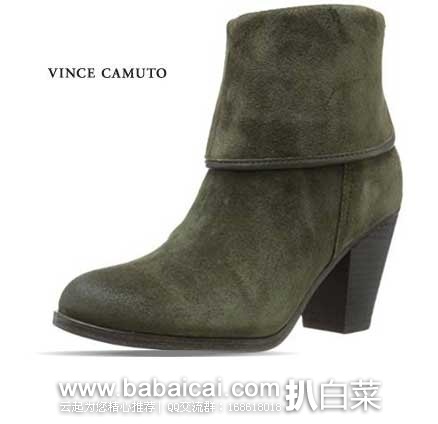 VINCE CAMUTO Hamilton 女士 翻折真皮短靴 (原价9,现售价.67),公码75折后实付.5